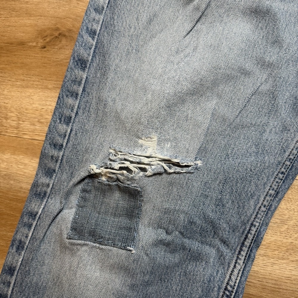 Diesel Larkee Jeans Mens 33x32 Blue Distressed Regular Straight Leg Denim 0800Z - Picture 5 of 16